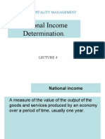 National Income Determination.: Mba Hospitality Management