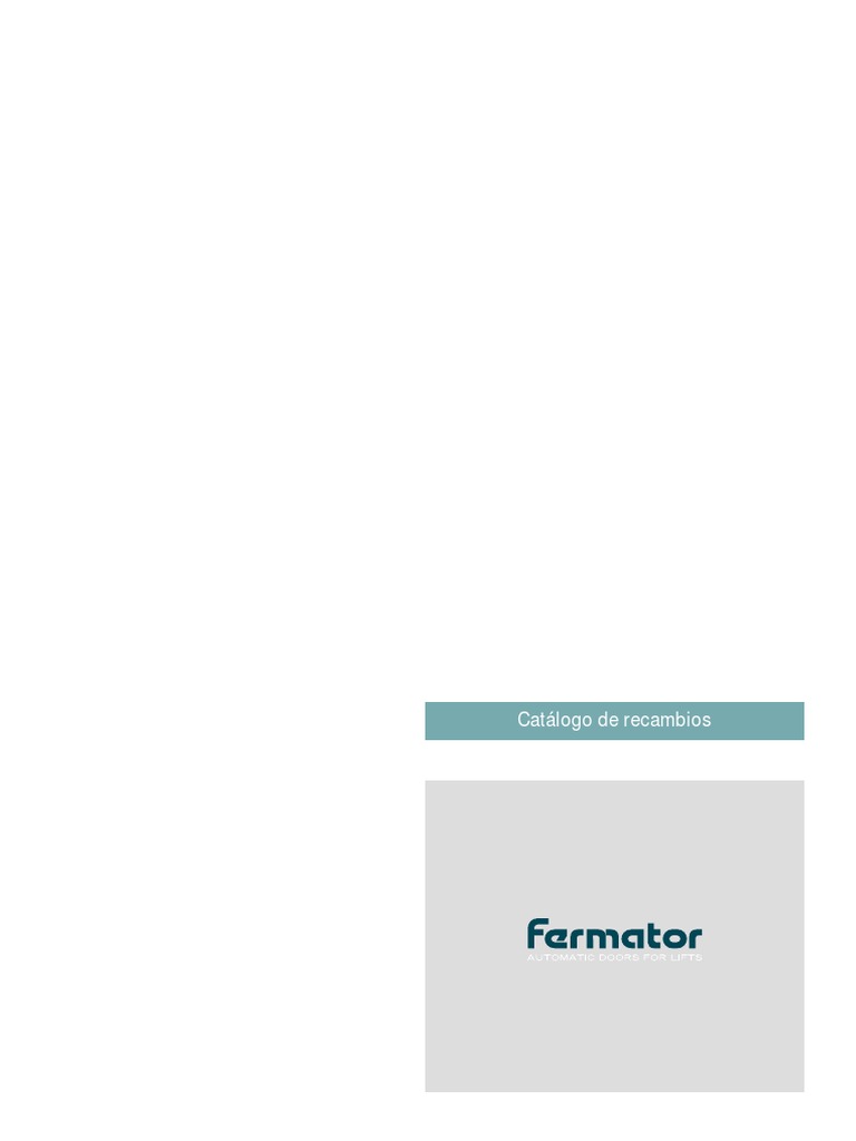 Catalogo Peças - FERMATOR | PDF | Bienes manufacturados | Equipo