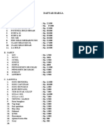 Daftar Harga