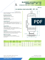 Bladder Accumulator in Stainless Steel Series EBV - RF - CE