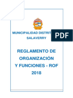 Reglamento de Organización y Funciones - Rof