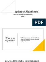 Introduction To Algorithms: CSBP119 - Algorithms & Problem Solving