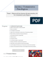 Tema 1. Historia de La Psicoterapia