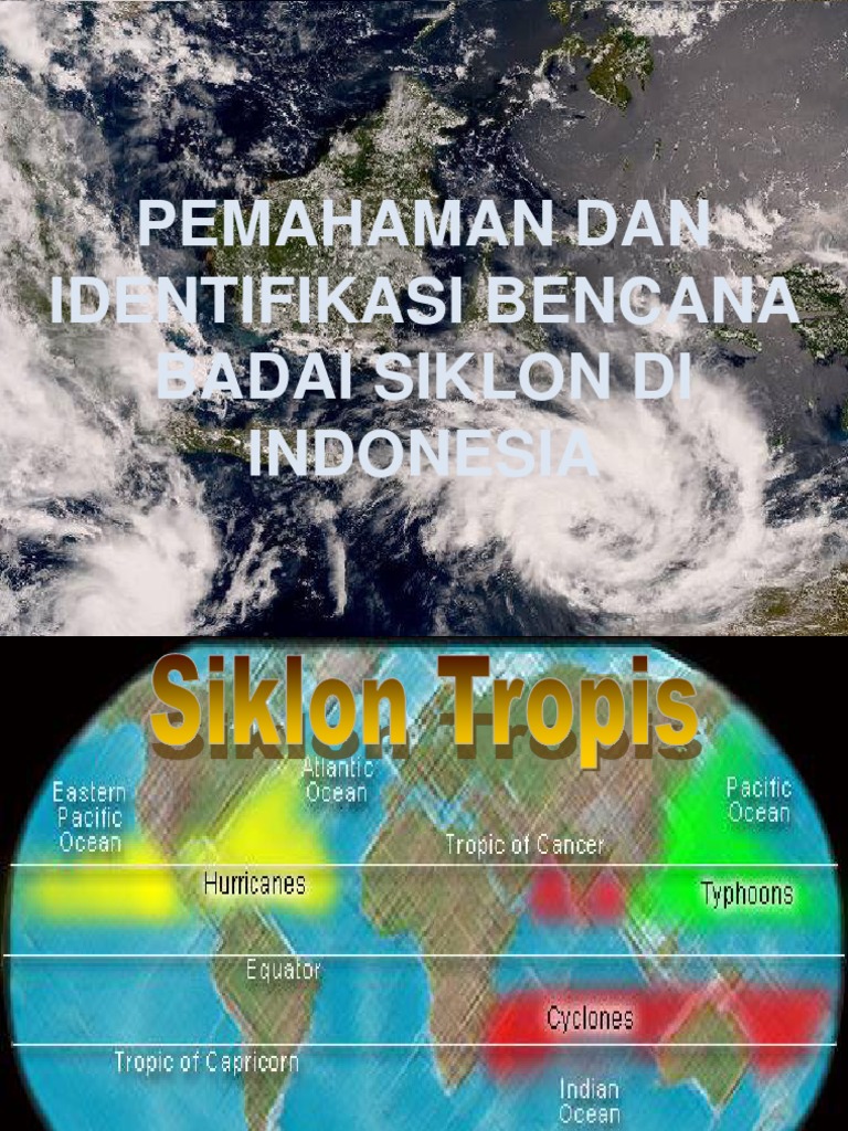 Pola sirkulasi angin akibat siklon tropis