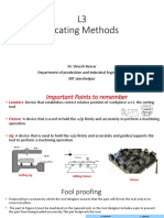 MFE24PI1505 DESIGN OF PRODUCTION TOOLINGLocating Methods and Devices