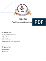 Final Assignment MBA 509