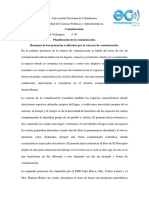 Resumen de Las Ponencias Realizadas Por La Carrera de Comunicación.