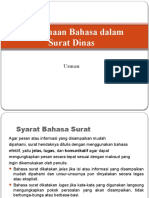 Bahasa Surat Dinas