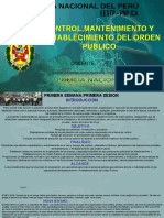 Mantenimiento de Orden Publico