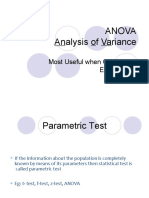 Anova Analysis of Variance: Most Useful When Conducting Experiments
