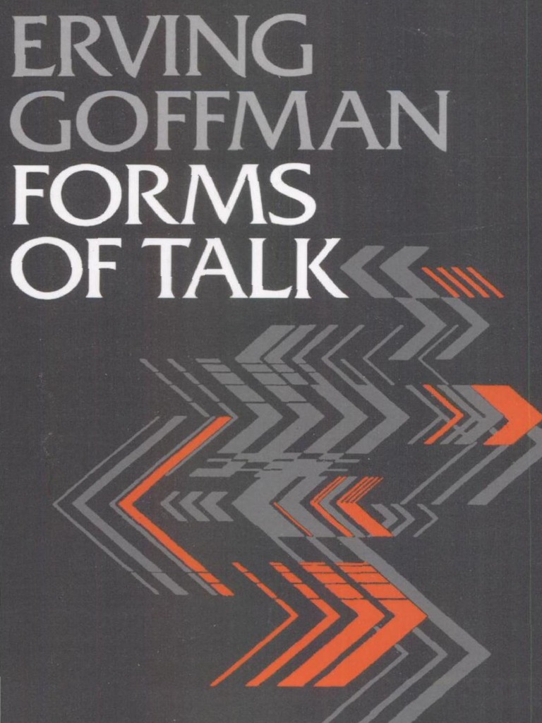 Forms of Talk (PDFDrive) PDF Linguistics Question