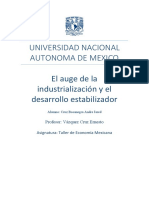 El Auge de La Industrializacion y El Desarrollo Estabilizador