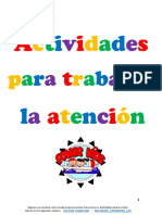 Actividades de Atención Concentracion