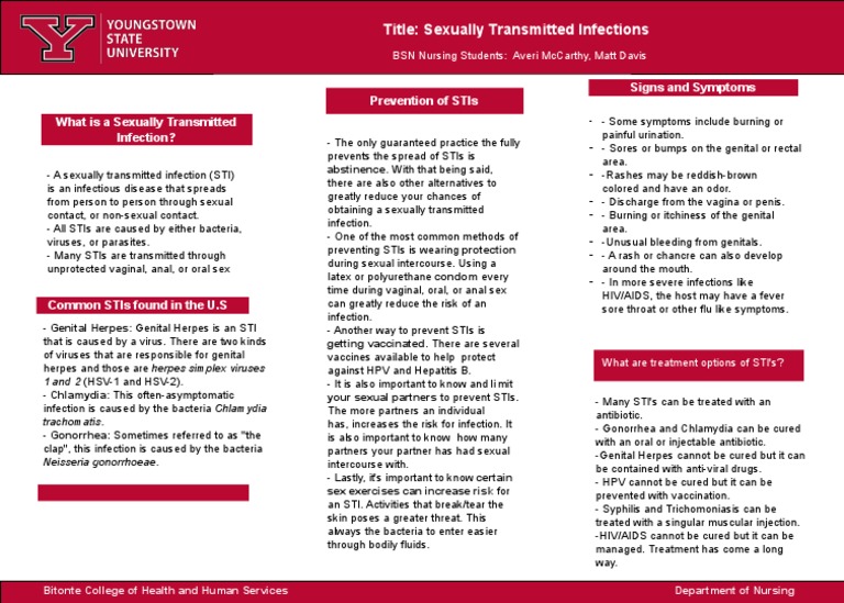 STI Prevention and Treatment Guide | PDF | Sexually Transmitted ...