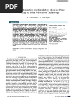 Design Optimization and Simulation of An Ice Plant Working by Solar Adsorption Technology