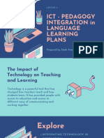 Ict - Pedagogy Integration in Language Learning Plans: Prepared By: Deeh Anne Lapad