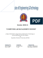 "Computer Lab Management System": Session: 2010-11
