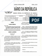 Aprova Estatuto Docentes Ensino Primário e Secundário