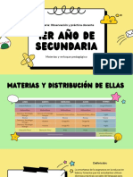 Materias 1er Año y Enfoque Pedagogico