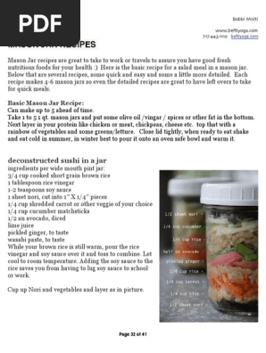 Recipes Mason Jars PDF