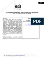 Ação dialógica na Educação Física considerações educacionais teóricas e pedagógicas de movimento - Hildebrandt