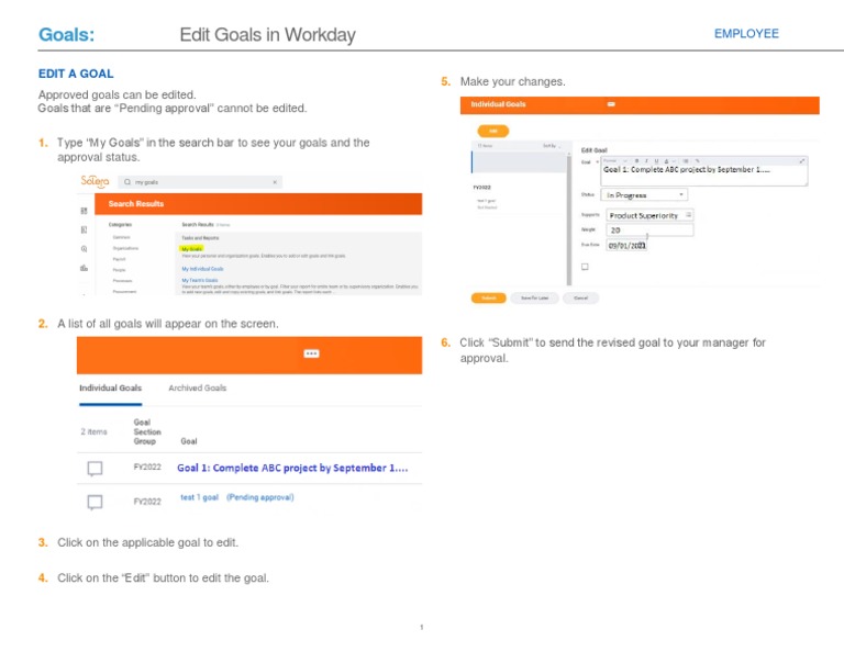 How To Edit A Goal in Workday 202106 PDF