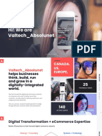 Hi! We Are Valtech - Absolunet: Ecommerce Intelligence