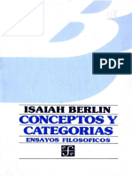 Berlin, Isaiah. - Conceptos y Categorias. Ensayos Filosóficos (1983)