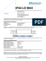 Espa2-Ld Max: Specified Performance
