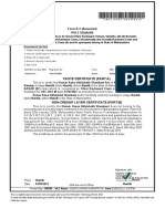Caste Certificate (Part A) : Form B 2 (Amended) RULE 5 (5) (4) (IV)