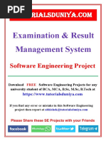 Examination and Result Management System - TutorialsDuniya