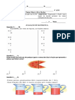 Prova de Matemática 3º Bimestre