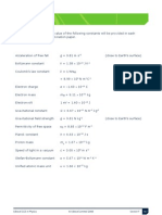 AS Physics Data Sheet