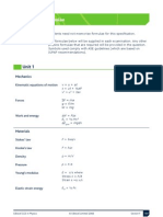 AS Physics: Formula Sheet (Unit 1)