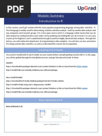 Lecture Notes - Programming in R