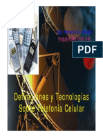 1) Definiciones y Tecnologías de Celulares