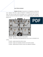 Treino de futebol com exercícios de passe, finalização e jogo coletivo