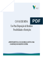 Aproveitamento Da Cava Exaurida Da Mutuca para Co-Disposicao de Rejeitos e Esteril