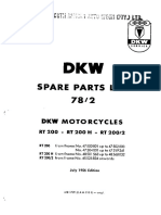 DKW RT200spare Parts List
