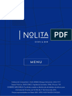 Nolita Ovenbar Menu