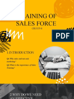 GROUPNO.8 - TRAINING OF SALES FORCE (New)