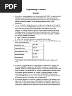 Engineering Economy Sheet 2