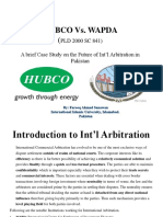 Hubco vs. Wapda: PLD 2000 SC 841) A Brief Case Study On The Future of Int'l Arbitration in Pakistan