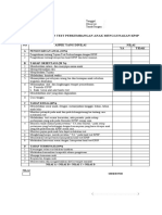 Daftar Tilik KPSP Uprak