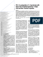 PA 6, Co-Polyamides of - Caprolactam With Nylon Salt of Diethylenetriamine + Adipic Acid and Their Thermal Properties