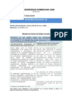 Actividad Semana 11 - Modelo Dirio Doble Entrada - Gestión Empresarial