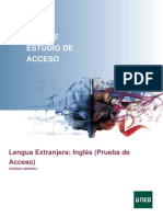 Lengua Extranjera - Inglés (Prueba de Acceso)