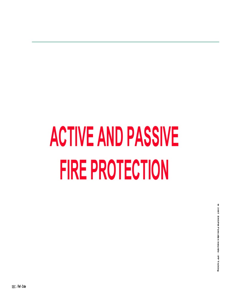 4 Active and Passive Fire Protection PDF Fiberglass Materials