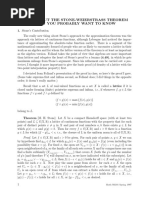 More About The Stone-Weierstrass Theorem Than You Probably Want To Know