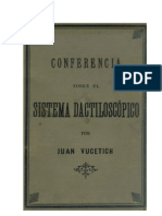 Juan Vucetich - Conferencia sobre el Sistema Dactiloscópico